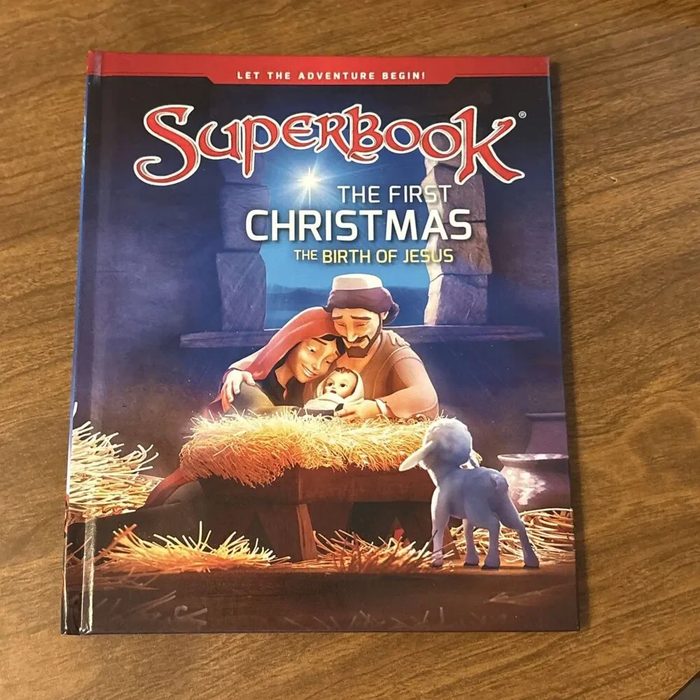 CBN Superbook Christian Christmas Backpack Gift Bag Coloring Book DVD Keychain+